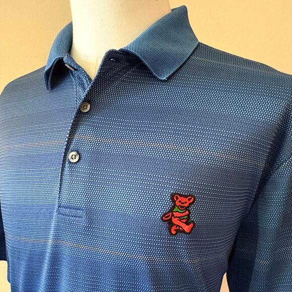 Grateful Dead Dancing Bear PGA Tour Golf Polo (XL) - Picture 1 of 6